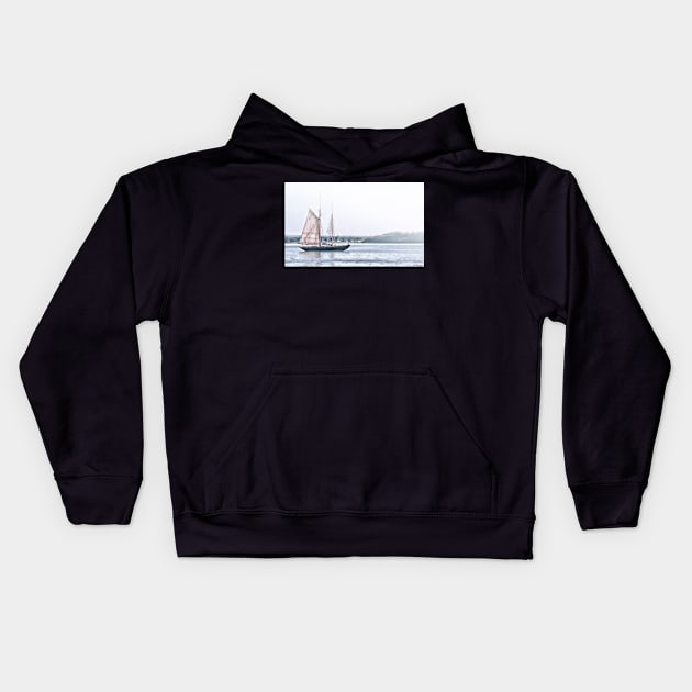 Schooner VIRGINIA Kids Hoodie by BeanME